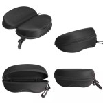 Protective glasses case, model C01N, black color